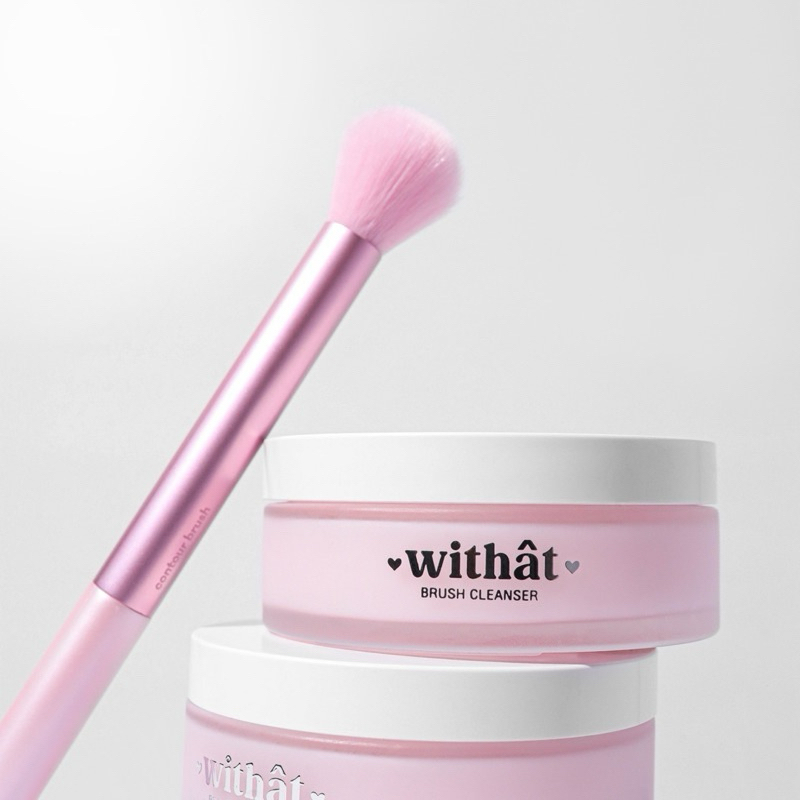 [พร้อมส่ง LIVE เหลือ 105.- ] สบู่ล้างแปรงแต่งหน้า บลัชคลีนเซอร์ withat