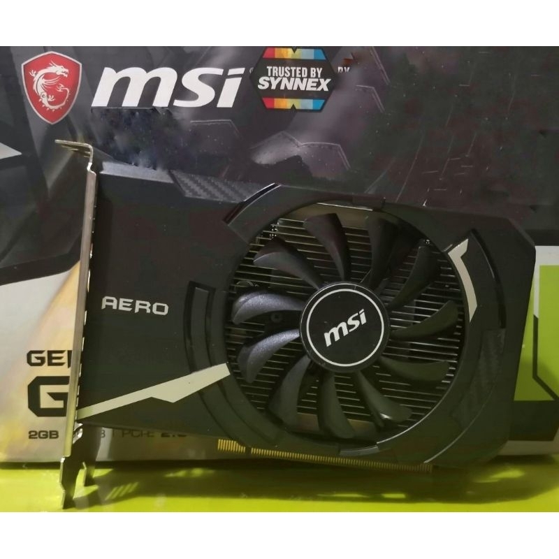 การ์ดจอ MSI  รุ่น NVIDIA GeForce GT 1030 2GB DDR5 ไม่ต่อไฟเลี้ยง (no box) มือสอง ไม่มีกล่อง