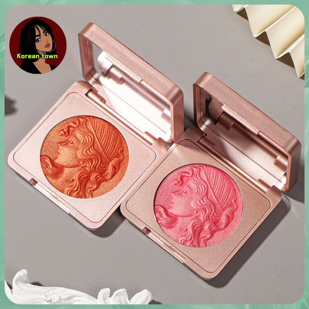 บลัชออนเจ้าหญิง CDE ปัดแก้ม บลัชออน เม็ดสีแน่น สีสวย เนื้อฉ่ำวาว ขนาดพกพา มีกระจกให้ในตลับ Smart Girl Reading Blush 8091