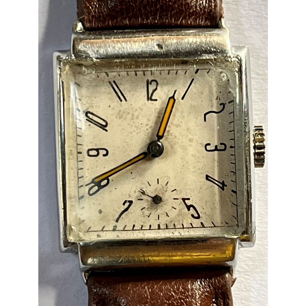 นาฬิกามือ 2 วินเทจ นาฬิกาโบราณ ตัวเรือนนาฬิกาเป็นเงินเก่า Compensation ระบบไขลาน สวิตเซอร์แลนด์ นาฬิกาหูกระทะในยุค 1930