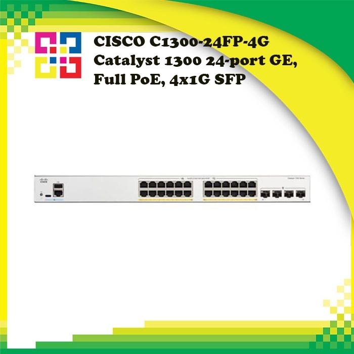 CISCO C1300-24FP-4G Catalyst 1300 24-port GE, Full PoE, 4x1G SFP