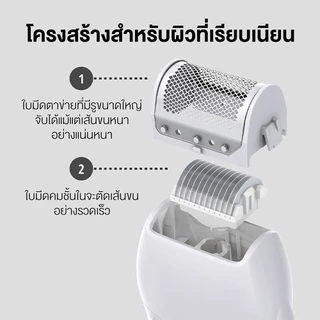 Panasonic เครื่องตัดแต่งขนบิกินี่ รุ่น ES-WV62B-HL แถมหัวต่อ 4 ชิ้น ดีไซน์กันน้ำทั้งตัวเครื่องและส่วนหัว แบตเตอรี่AA