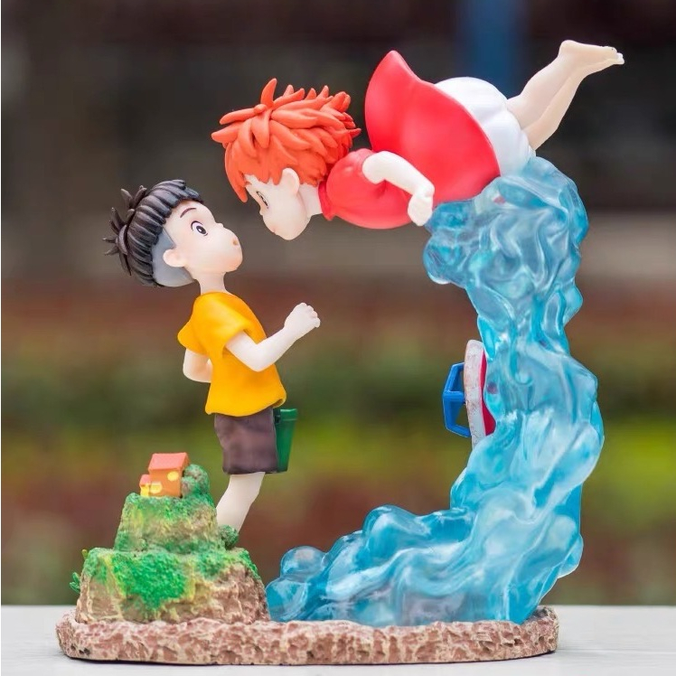 [พร้อมส่ง/ᴘʀᴇ-ᴏʀᴅᴇʀ]🌊ฟิกเกอร์ Ponyo & Sosuke [ Ponyo on the cliff by the sea ]