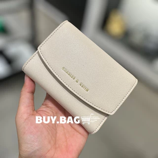 CHARLES & KEITH ( ใช้โค้ดลด30% ) CK6-10770633 size.XXS กระเป๋าสตางค์ใบสั้น ของแท้จากช็อป100%