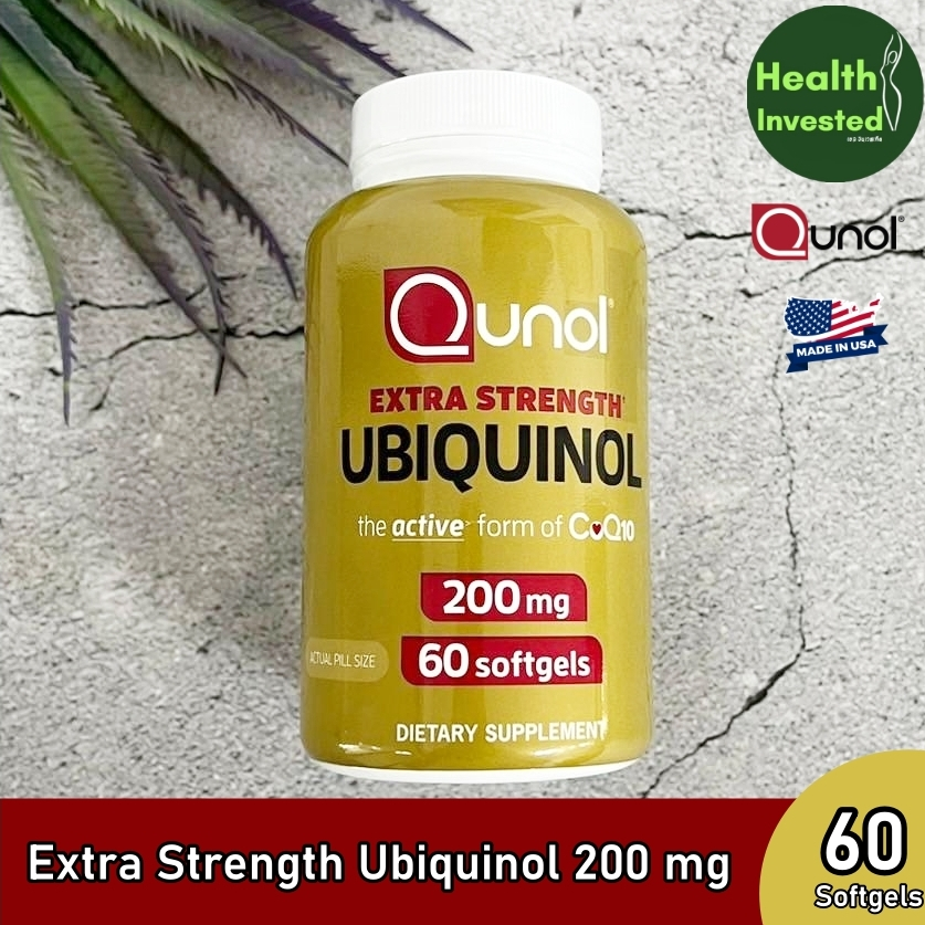  Extra Strength Ubiquinol 200 mg 60 Softgels ยูบิควินอล