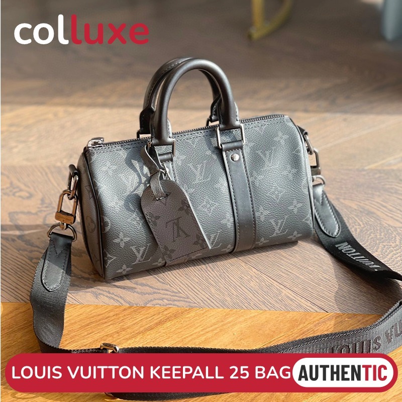 👜หลุยส์วิตตอง Louis Vuitton กระเป๋ารุ่น Keepall Bandoulière 25 /กระเป๋าแมสเซนเจอร์
