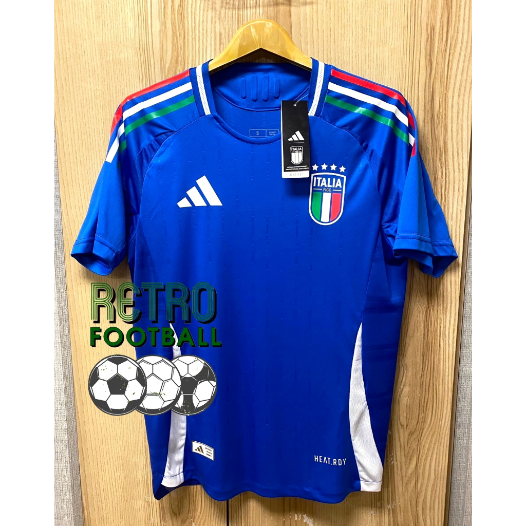 เสื้อฟุตบอลทีมชาติ อิตาลี Home ชุดเหย้า ยูโร 2024 [ PLAYER ] เกรดนักเตะ สีน้ำเงิน ตรงปกเหมือนต้นฉบับกล้ารับประกันคุณภาพ