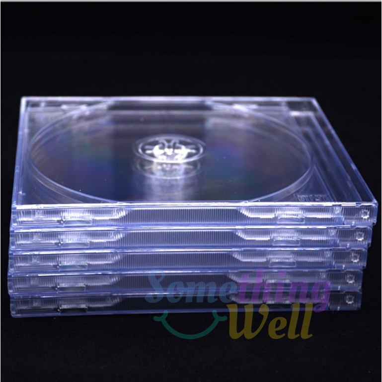 กล่องใส่แผ่นCDและDVD (แบบตกแตก) SET 5/10แผ่น รุ่นหนา 1 CM