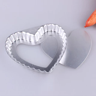 *พร้อมส่ง* ถาดอบพาย แบบถอดก้น ทรงกลม หัวใจ อบขนม พิซซ่า พายถอดก้น ถาดพาย