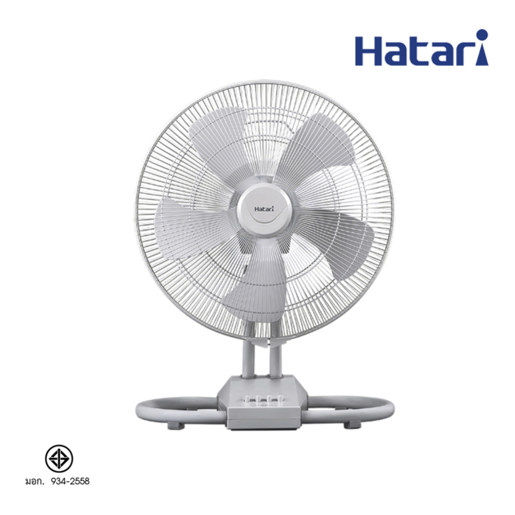 พัดลมอุตสาหกรรม HATARI 18 นิ้ว 5 ใบพัด ปรับแรงลมได้ 3 ระดับ เย็นสบาย ฐานมั่นคง แข็งแรง รับประกันมอเตอร์ 3ปี มอก.934-2558