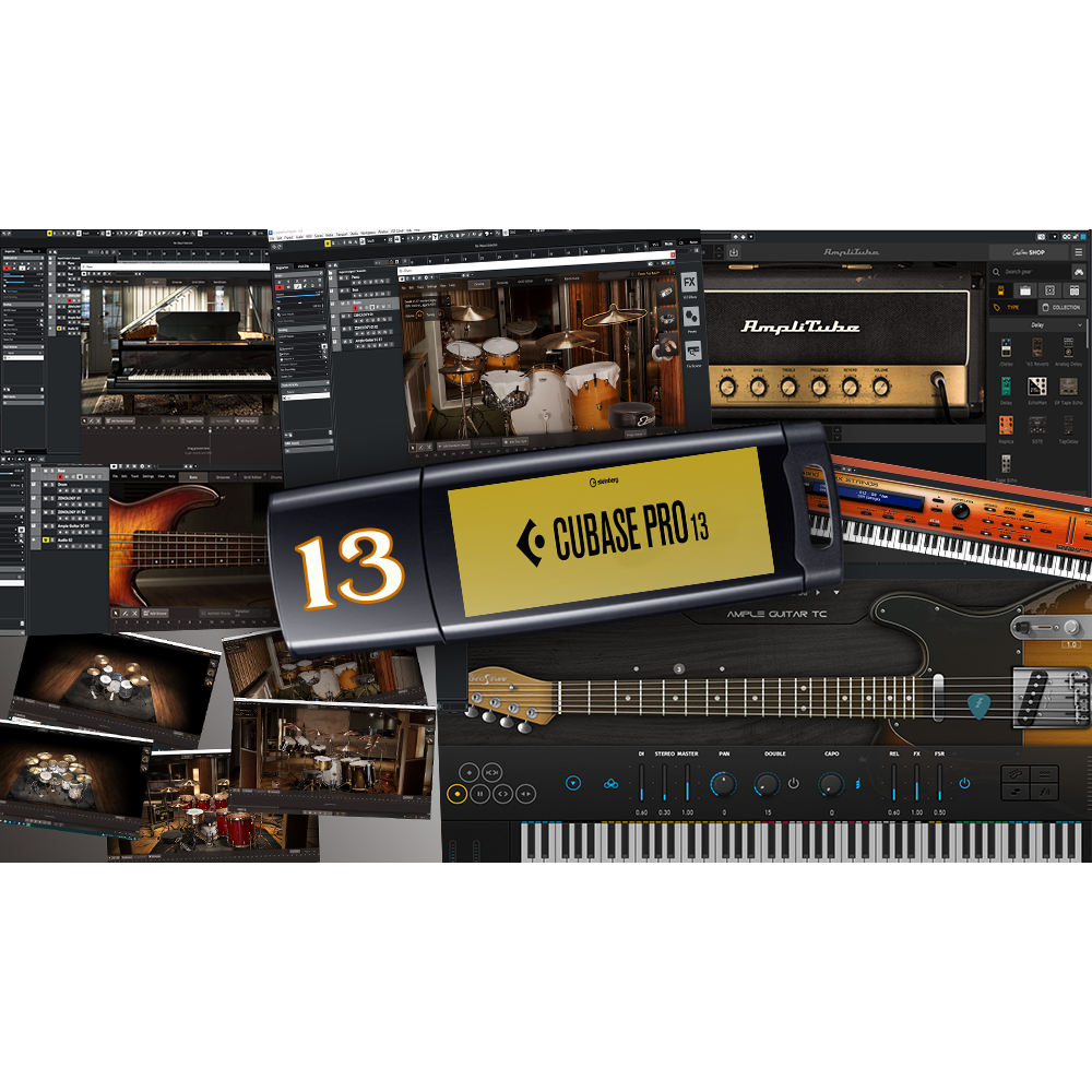 ทำเพลงอย่างมืออาชีพ ด้วยCubase 12 หรือ 13 Pro พร้อมปลั๊กอินให้ กลอง เบท ซินธิไซเซอร์ เอฟเฟ็คกีตาร์ A