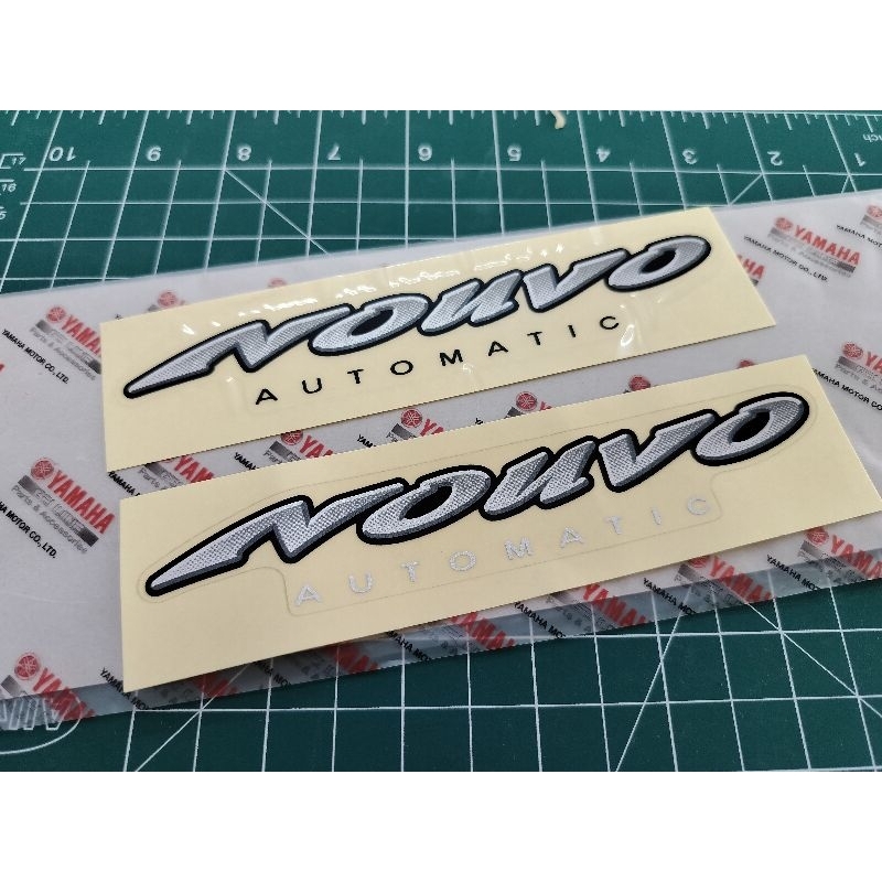 สติ๊กเกอร์ ติดหน้าบังลม นูโวตัวเก่า สินค้าแท้ศูนย์ มีให้เลือก2แบบ💯