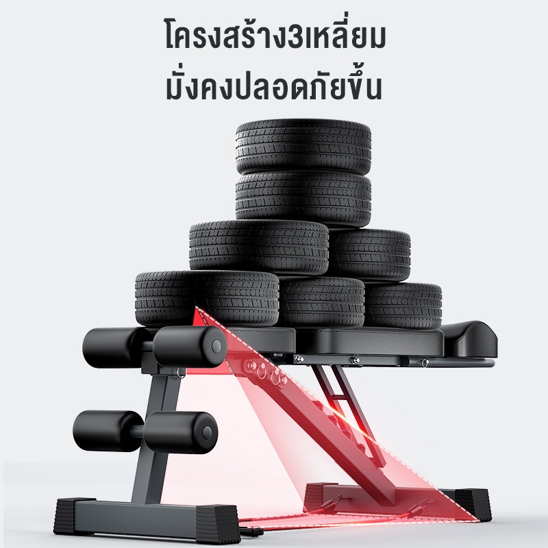 greateffort 🔥แถมแผ่นรองเอว ม้านั่งดัมเบล เก้าอี้ออกกำลังกาย เก้าอี้ออกกำกาย ร่างกายปรับระดับได้ ซิทอัพ บริหารหน้าท้อง - รูปที่ 2