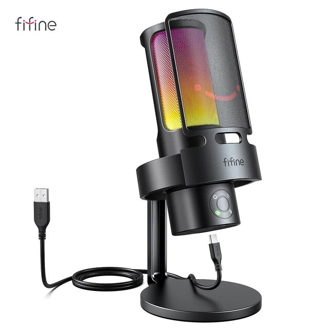 [Pre-order][ถูกที่สุด] FIFINE A8 Plus (A9) Microphone 4 Types Of Directional USB-C RGB