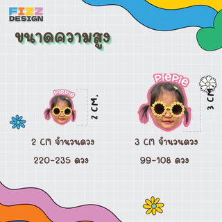 230 ดวง สติ๊กเกอร์หน้าเด็ก ติดของใช้เด็ก กันน้ำ ใส่ชื่อได้ ส่งของเร็วมาก