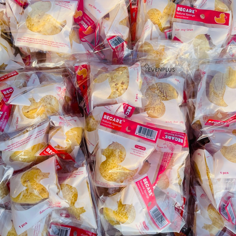 NEW✅ ส่งไว✨∎ไม่ระบุสินค้า∎✅ ฟองน้ำ ลูกเจี๊ยบ แท้จากธรรมชาติ ฟองน้ำอนามัย BECARE NATURAL LONDMED ผ้าอนามัย แบบสอด ลูกไก่