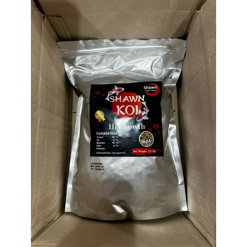 อาหารปลาคาร์ป20KGแถม3KG🥇น้ำไม่ขุ่น🏆สูตรเร่งล่ำ🎁โปรตีนสูง 42% เร่งโต