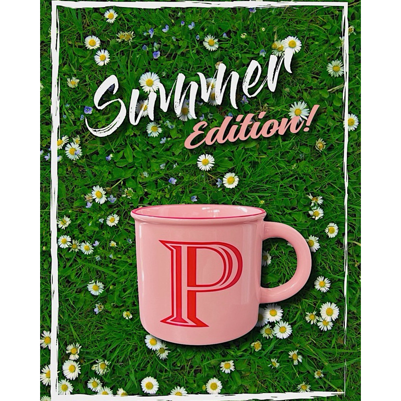 Le Coucher, Alphabets Candy Pink Mug Special Edition 450ml แก้วกาแฟ ของขวัญ แก้วชา แก้วมัค