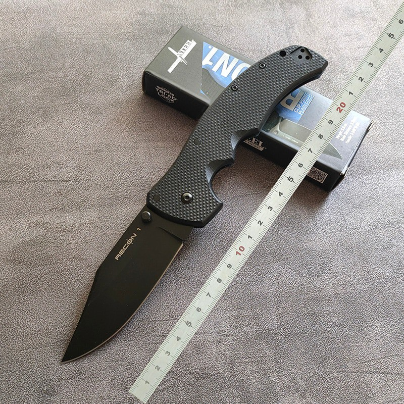 มีดแคมป์ มีดเดินป่า มีดอเนกประสงค์ (folding knife) Cold steel RECON1 เหล็ก S35VN, Lock back ด้าม G10