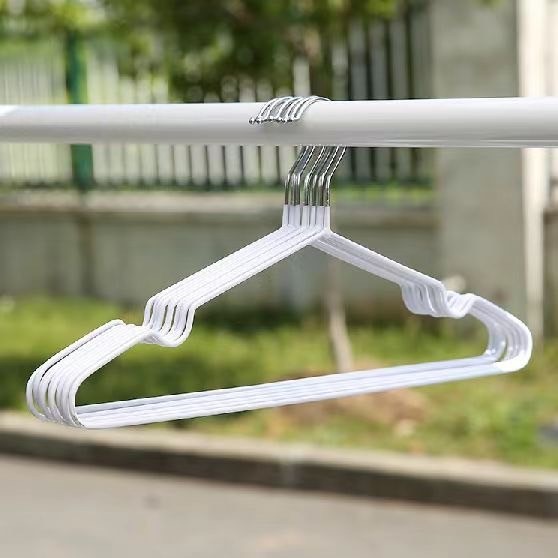 ไม้แขวนเสื้อสแตนเลสเคลือบซิลิโคน ขนาด 40 cm. ไม้แขวนผ้า รุ่น. N1
