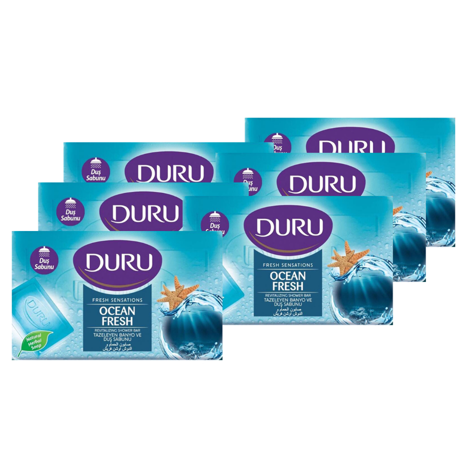 Duru Ocean Fresh Natural Herbal Bar Soap ดูรู โอเชี่ยนเฟรช สบู่ก้อนสมุนไพรธรรมชาติ 150กรัม x 6ก้อน