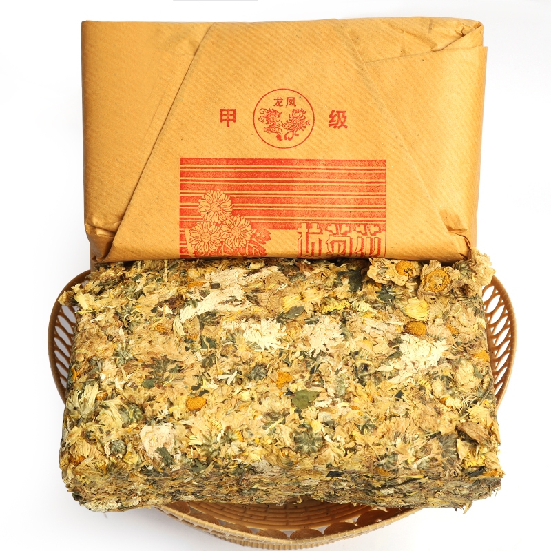 เก๊กฮวยบาน ตรามังกร 500 กรัม菊花龙凤 น้ำซุปมีสีสดใส การอบแห้งตามธรรมชาติ ทรงดอกเต็ม