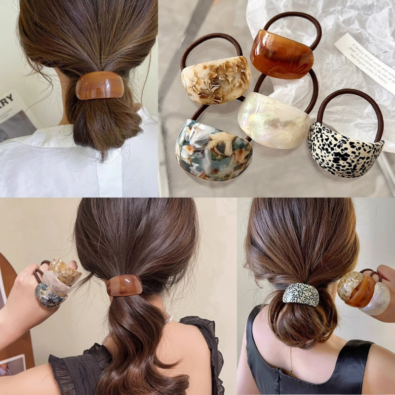 ❣️🌻 พร้อมส่งจากไทย Hair cuff scrunchies ยางรัดผม ครึ่งวงกลม สไตล์เกาหลี