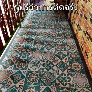 วอลเปเปอร์ติดพื้น กันลื่น หนา มีกาวในตัว ติดง่าย ลอกออกไม่ทิ้งคราบ สติ๊กเกอร์ติดพื้น สติ๊กเกอร์ติดผนัง วอลเปเปอร์ติดผนัง