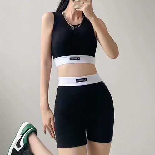 ชุดออกกำลังกาย ชุดเซ็ตกีฬา มีหลายแบบให้เลือก เสื้อและกางเกง รัดรูป เสื้อผ้ากีฬา สำหรับผู้หญิง สินค้าพร้อมส่ง - รูปที่ 7