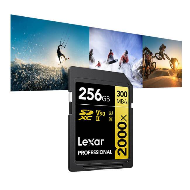 การ์ดหน่วยความจำ เอสดีการ์ด LEXAR SD2000X 256GB UHS-II U3 V90 SD CARD (เอสดีการ์ด) FULL-HD 3D 4K 8K RW300/260MB/S (LSD2000256G)_5
