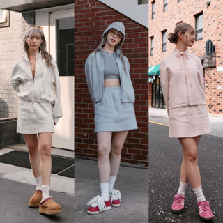 umore.made 🌷 Bambi airport-look set เสื้อ+กระโปรง ทรงน่ารักม…