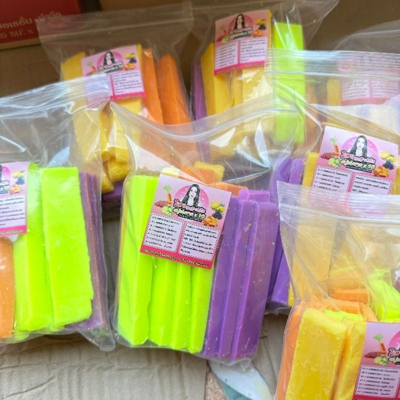 เศษสบู่งานแบรนด์ คละ4สูตร สบู่ระเบิดขี้ไคล ถุงละ600กรัม พร้อมส่ง