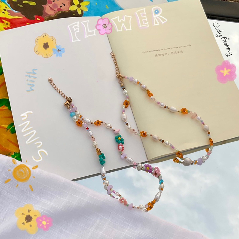 sunny flower 🌺 ☀️ | สร้อยคอลูกปัด