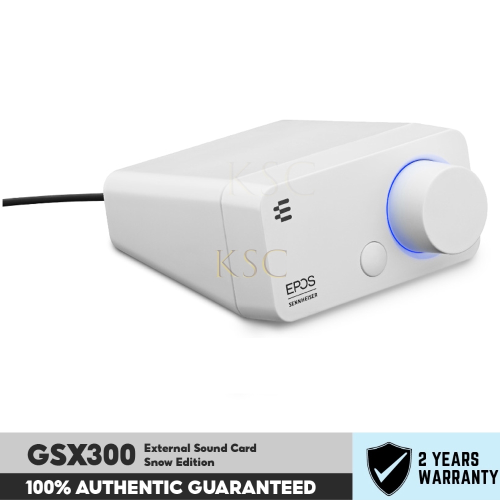 EPOS l Sennheiser GSX 300 External Sound Card Snow Edition (GSX300-WH)