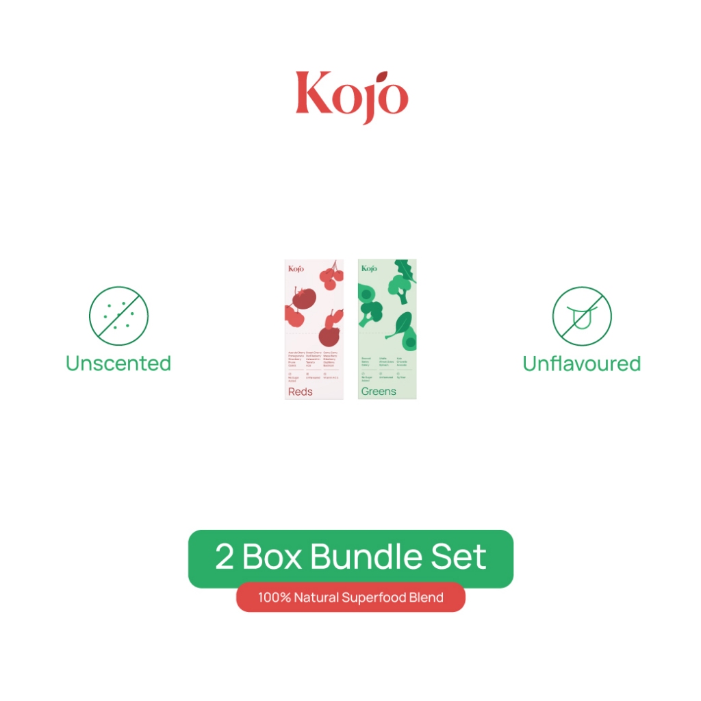 Bundle Set 2 Box Kojo Reds Greens โคโจ เรดส์ กรีน เซ็ต 2 กล่อง คละรสชาติ