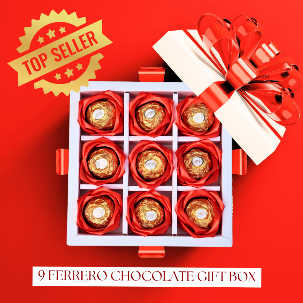 * เฟอเรโร่ ดอกกุหลาบ * ferrero rocher chocolate gift box ของขวัญ วันเกิด  ปีใหม่ วาเลนไทน์