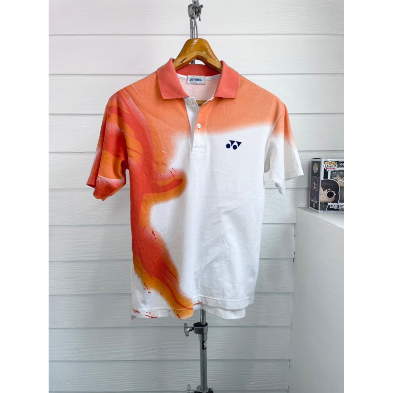 เสื้อโปโลมือสอง VINTAGE 90s YONEX POLO SHIRT (MADE IN JAPAN) Size S มือ2