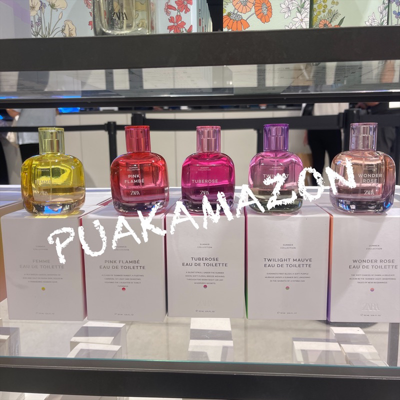 zara น้ำหอม ซาร่า summer collection 90 ml. มล. wonder rose summer, pink flambe summer, tuberose summ