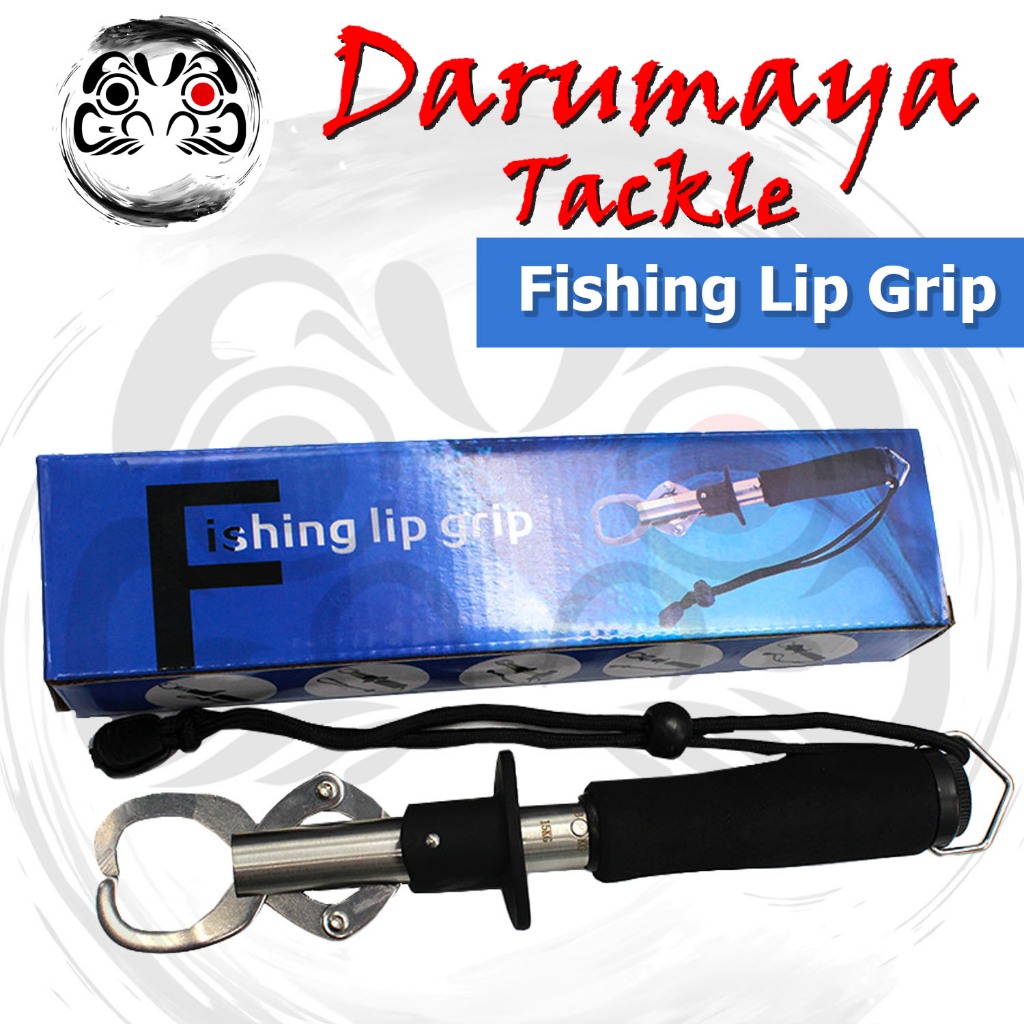 Stainless Gripper กริปเปอร์ จับปากปลาแบบสแตนเลส สำหรับจับปลาขนาดใหญ่ ยาว 24 ซม. Fishing Lip Grip มีตาชั่ง 15 Kg.