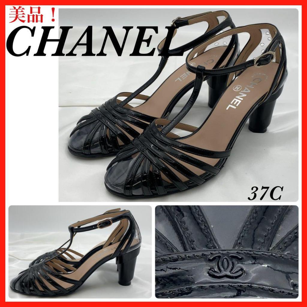 Chanel รองเท้าแตะ สายรัดข้อเท้า (ใช้แล้ว) 【ส่งตรงจากญี่ปุ่น】
