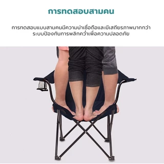 DEEE เก้าอี้สนาม เก้าอี้สนามพับได้ แถมถุงจัดเก็บ