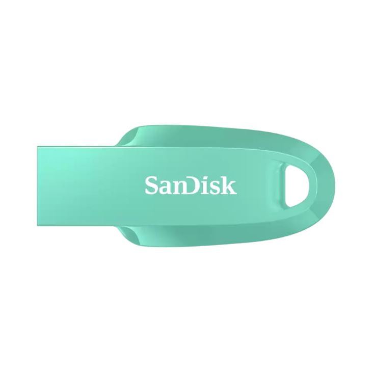 256 GB FLASH DRIVE (แฟลชไดร์ฟ) SANDISK ULTRA CURVE 3.2 FLASH DRIVE (GREEN) (SDCZ550-256G-G46G)