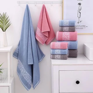 ผ้าเช็ดตัว ผ้าคอตตอน 100% ขนาด 70 × 140 cm สไตล์ใหม่