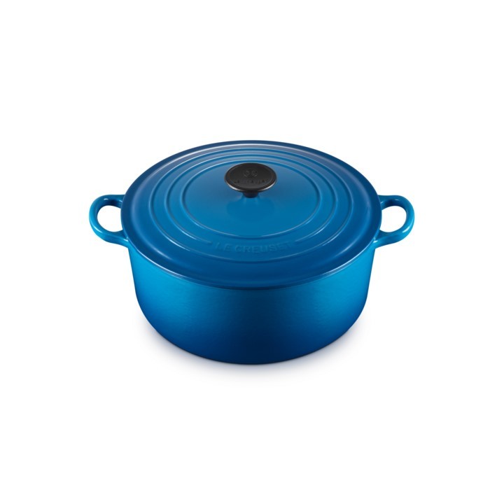หม้อเหล็กหล่อทรงกลม ขนาด 26 ซม. สีน้ำเงิน TRADITION ROUND CASSEROLE 26CM MARSEILLE