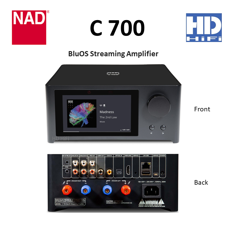 NAD C700 BluOS Streaming Amplifier