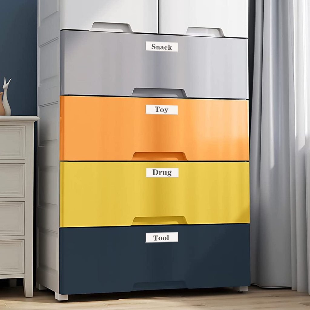 10 ชิ้น ป้ายราคาพลาสติก เทปและกาว ป้ายราคาพลาสติกสำหรับใส่ราคา ด้านหลังเป็นแถบกาว ขนาด - รูปที่ 3