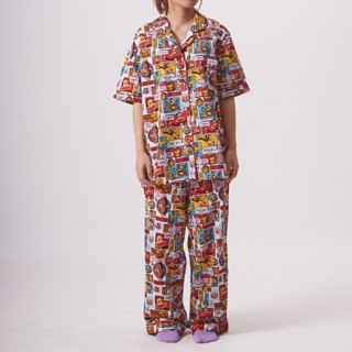 PAUL FRANK ชุดนอน WOMENS JULIUS & FRIENDS COMIC SS PANTS SET