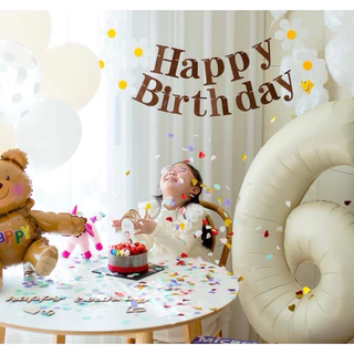[พร้อมส่ง] ลูกโป่งฟอยล์ ลูกโป่งฟอยล์ตัวเลข ลูกโป่งฟอยล์สีครีมเบจ สีใหม่ ขนาด 32 และ 40 นิ้ว