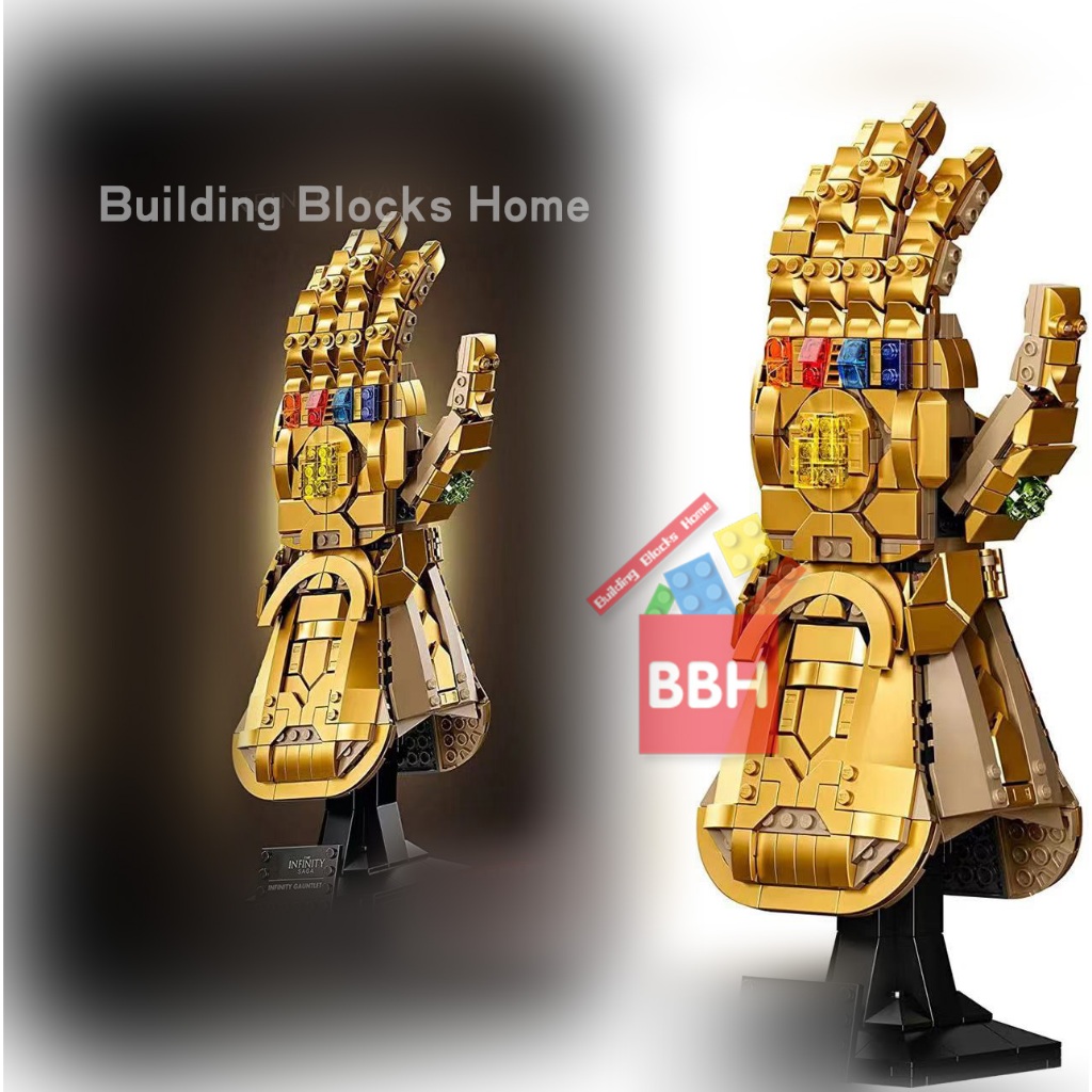 ⚡จัดส่งตลอด 24 ชั่วโมง ⚡Compatible lepin Technic Toy Building Blocks Infinite Gloves 76191（590+PCS）