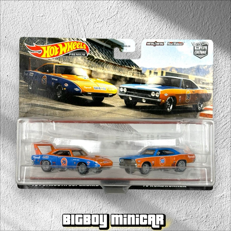 Hot Wheels Premium Packs 2 - '70 PLYMOUTH SUPERBIRD & '70 ROADRUNNER